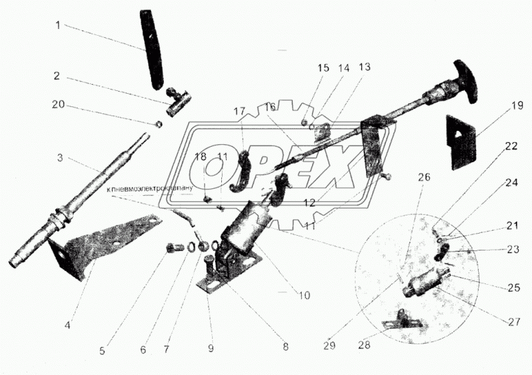 5551-3570184 Кронштейн МАЗ